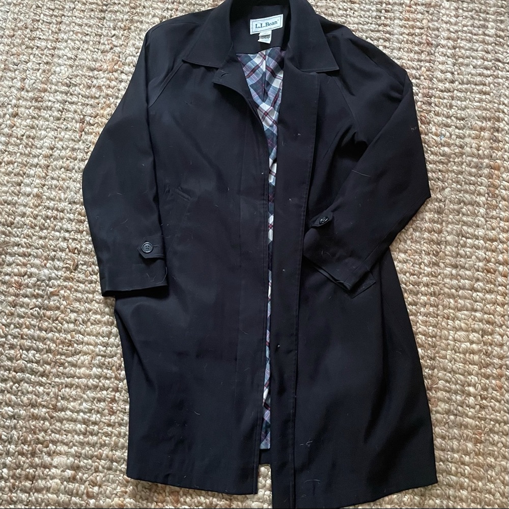 L.L. Bean black duster / trench